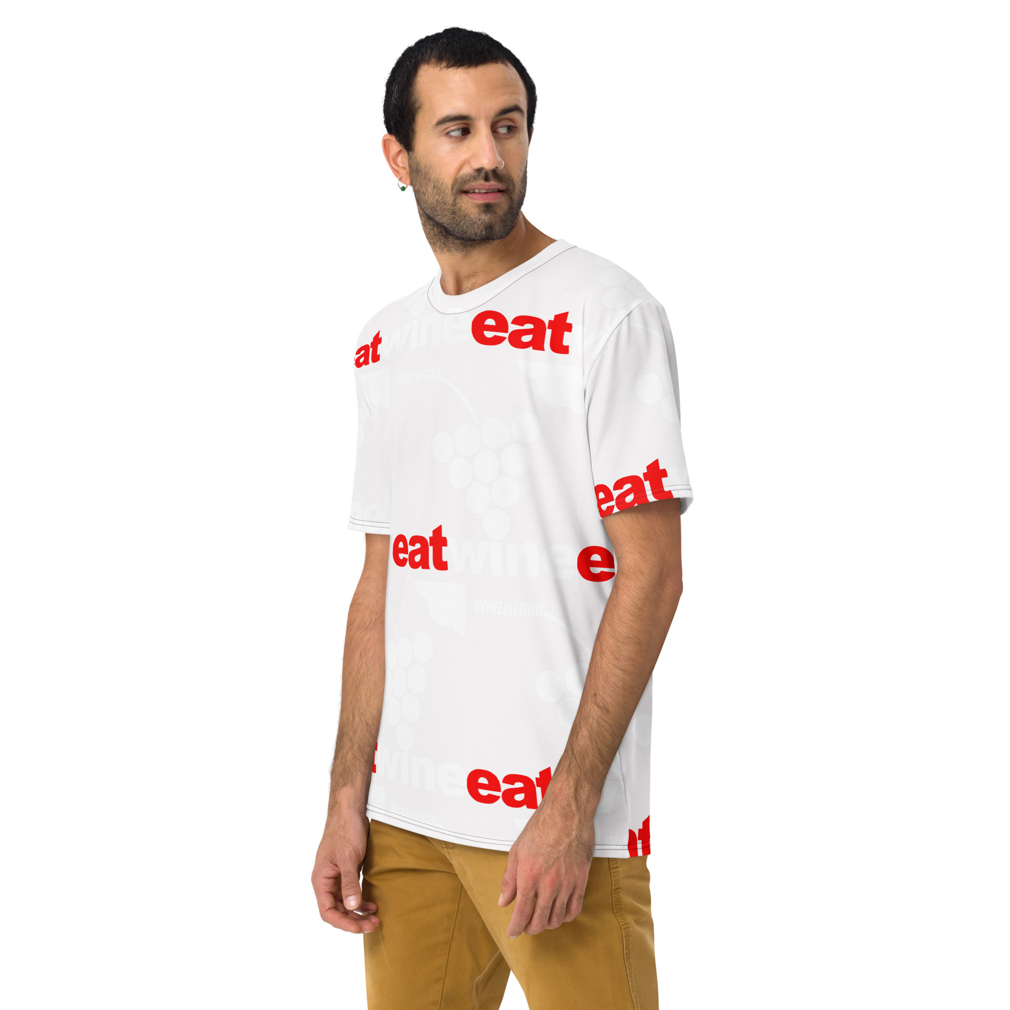 Men's Wine is Food All Over t-shirt - Image 3