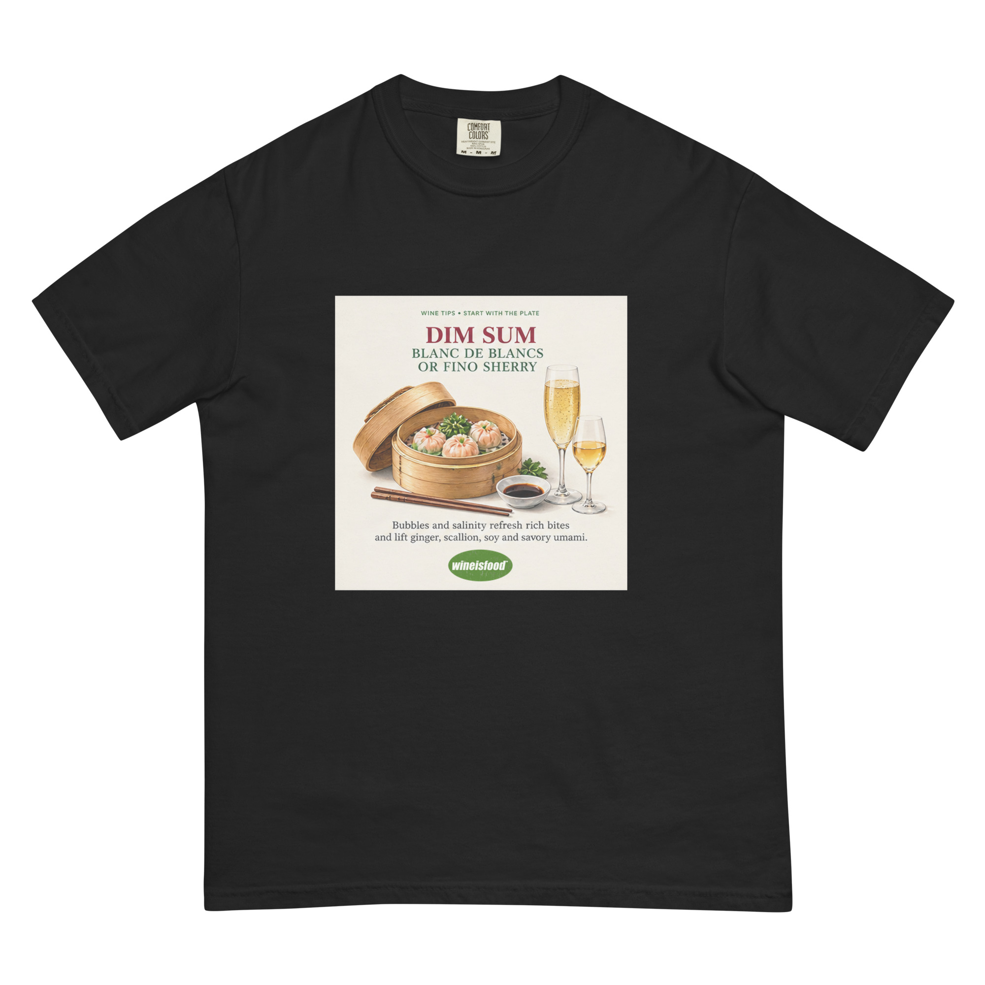 Dim Sum & Blanc de Blancs or Fino Sherry — Start With the Plate Heavyweight T-Shirt