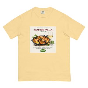 Seafood Paella & Albariño — Start With the Plate Heavyweight T-Shirt