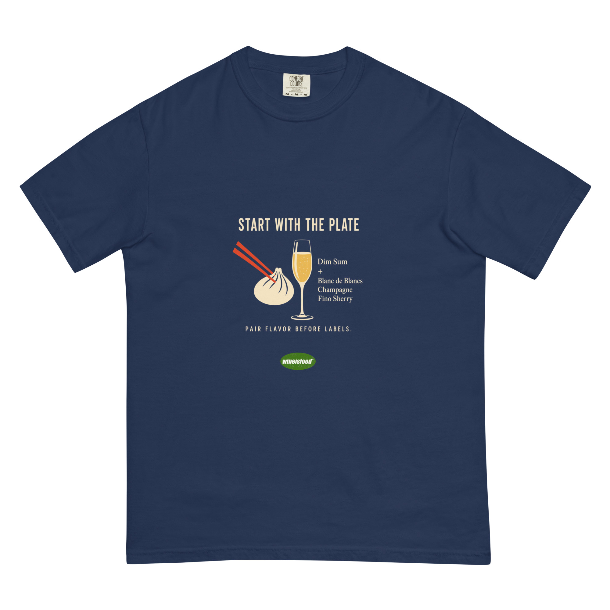Wine Tips | Food & Wine Pairing — Start With the Plate Tee - Image 2